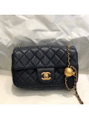 Chanel Lambskin & Gold-Tone Metal Flap Bag AS1787 Navy Blue 2020 TOP