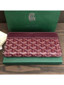 Goyard Matignon Zip Long Wallet GM Burgundy 2021