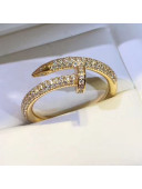 Cartier Juste un Clou Crystal Ring Yellow Gold 