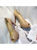 Christian Louboutin Peep-toe Platform Pumps 10cm Nude 2021