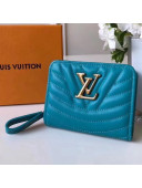 Louis Vuitton New Wave Short Zip Wallet Paon 2018