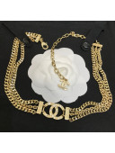 Chanel Chains Chocker Necklace CH21041602 Gold 2021