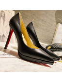 Christian Louboutin Calfskin Pointed-toe Pumps 11.5cm Black 2021