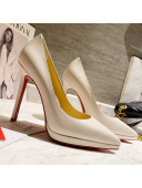 Christian Louboutin Calfskin Pointed-toe Pumps 11.5cm White 2021