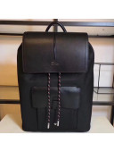 Dior Black Calfskin and Black Nylon Rucksack For Men Autumn 2018