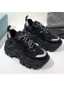 Prada Block Sneakers Black/Silver 2020