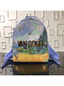 Louis Vuitton Masters Collection's Piece VAN GOGH Springs Backpack M43374 2017 Blue Original Quality