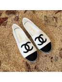 Chanel Fabric Espadrilles G29762 White 2021 