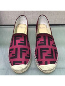 Fendi FF Canvas Espadrilles Purple 2019