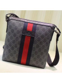 Gucci Web GG Supreme Messenger Bag 471454 Black