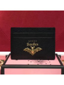 Gucci Garden Leather Card Case 319798 Black 2018