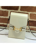 Gucci Horsebit 1955 Vertical Mini Bag 625615 White 2020