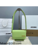 Jacquemus Le Carinu Leather Small Square Bag Light Green 2021