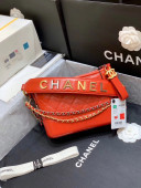 Chanel Small CHANEL'S GABRIELLE Hobo Bag in Aged Calfskin AS0865 Red 2020(Top Quality)