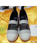 Fendi FF Mesh and Canvas Espadrilles White 01 2019