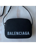 Balenciaga Ville Camera Bag in Grained Leather Black 2019