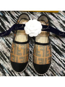 Fendi FF Mesh Espadrilles Gold/Grey/Black 2019