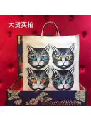 Gucci Cats Head Print Tote 484690 2018