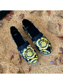 Versace Print Espadrilles Black/Gold 2021 112425