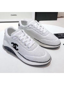 Chanel Terry-cloth & Goatskin Classic Sneaker White 2020