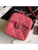 Chanel Quilted Vintage Leather Camera Case Bag AS1323 Pink 2020