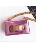 Dior Mini J'adior Flap Bag In Metallic Mirror Calfskin Pink Summer 2018