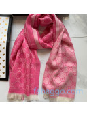 Gucci Wool GG Scarf 45x180cm Pink 2020