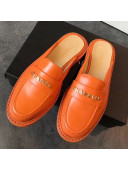 Chanel x Pharrell Flat Loafer Mules Orange 2019