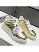 Hogan Gold Calfskin Sneakers 2021 12