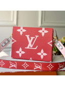 Louis Vuitton Giant Monogram Strap Toilet Pouch XL Red 2019