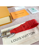 Louis Vuitton Harness Monogram Leather Bag Charm and Key Holder Red 2021