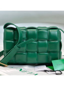 Bottega Veneta Padded Cassette Medium Crossbody Messenger Bag Racing Green 2021 29