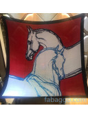 Hermes Horse Silk & Cashmere Square Scarf 140x140cm H2081008 Red 2020