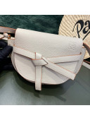 Loewe Mini Gate Dual Bag in Soft Gained Calfskin White 2022 Top