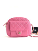 Chanel Large Camera Case Bag in Grained Calfskin AS0005 Pink 2019