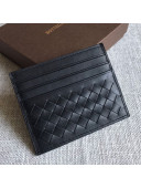 Bottega Veneta Woven Credit Card Case/Holder Black 2021