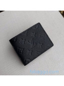 Louis Vuitton Men's Multiple Wallet in Monogram Embossed Leather M69037 Black 2020