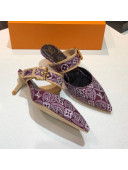 Louis Vuitton Since 1854 Sofia Heel Mules 1A8NW9 Burgundy 2021