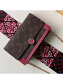 Louis Vuitton Monogram Canvas Flore Chain Wallet Fuchsia M67404 2018