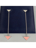 Prada Symbole Drop Earrings Pink 2021