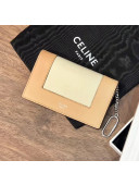 Celine Bicolour Frame Card Holder Apricot 2020