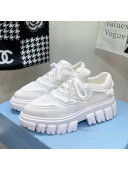 Prada Fabric Sneakers White 2021 112401