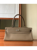 Hermes Shoulder Kelly Bag 42cm in Togo Leather Elephant Grey/Silver 2020