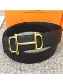 Hermes Saddle Reversible Calfskin Buckle Belt 38mm Dark Coffee 2019