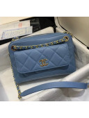 Chanel Small Camera Case in Grained Calfskin AS1367 Denim Blue 2020