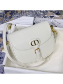 Dior Medium Bobby Calfskin Shoulder Bag White 2020