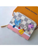 Louis Vuitton Damier Azur Canvas Birds Zippy Coin Purse N60138 XMAS 2018