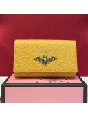 Gucci Garden Bat Leather Key Holder 519801 Yellow 2018