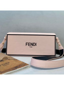 Fendi Wood and Leather Horizontal Box Mini Bag Pink 2021