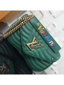 Louis Vuitton Calfskin New Wave Chain MM Bag Green 2018